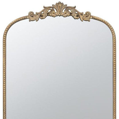 42" Gold Arch Iron Framed Accent Mirror HomeRoots