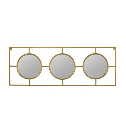 16" Gold Iron Framed Accent Mirror HomeRoots