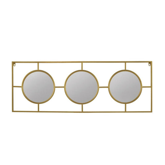 16" Gold Iron Framed Accent Mirror HomeRoots