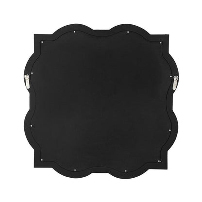 32" Clear Scalloped Glass Framed Accent Mirror HomeRoots