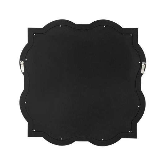 32" Clear Scalloped Glass Framed Accent Mirror HomeRoots