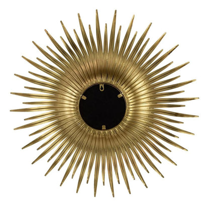 28" Gold Sunburst Iron Framed Accent Mirror HomeRoots