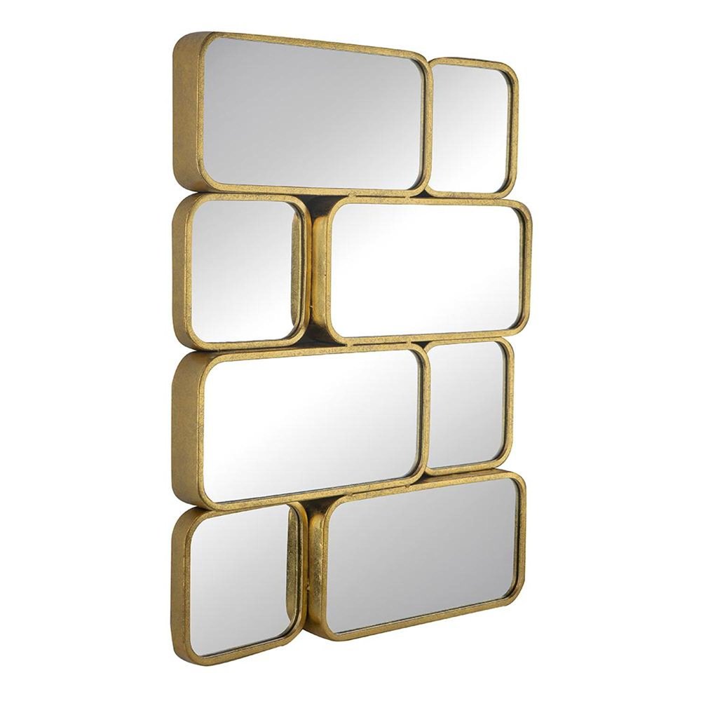 32" Gold Iron Framed Accent Mirror HomeRoots