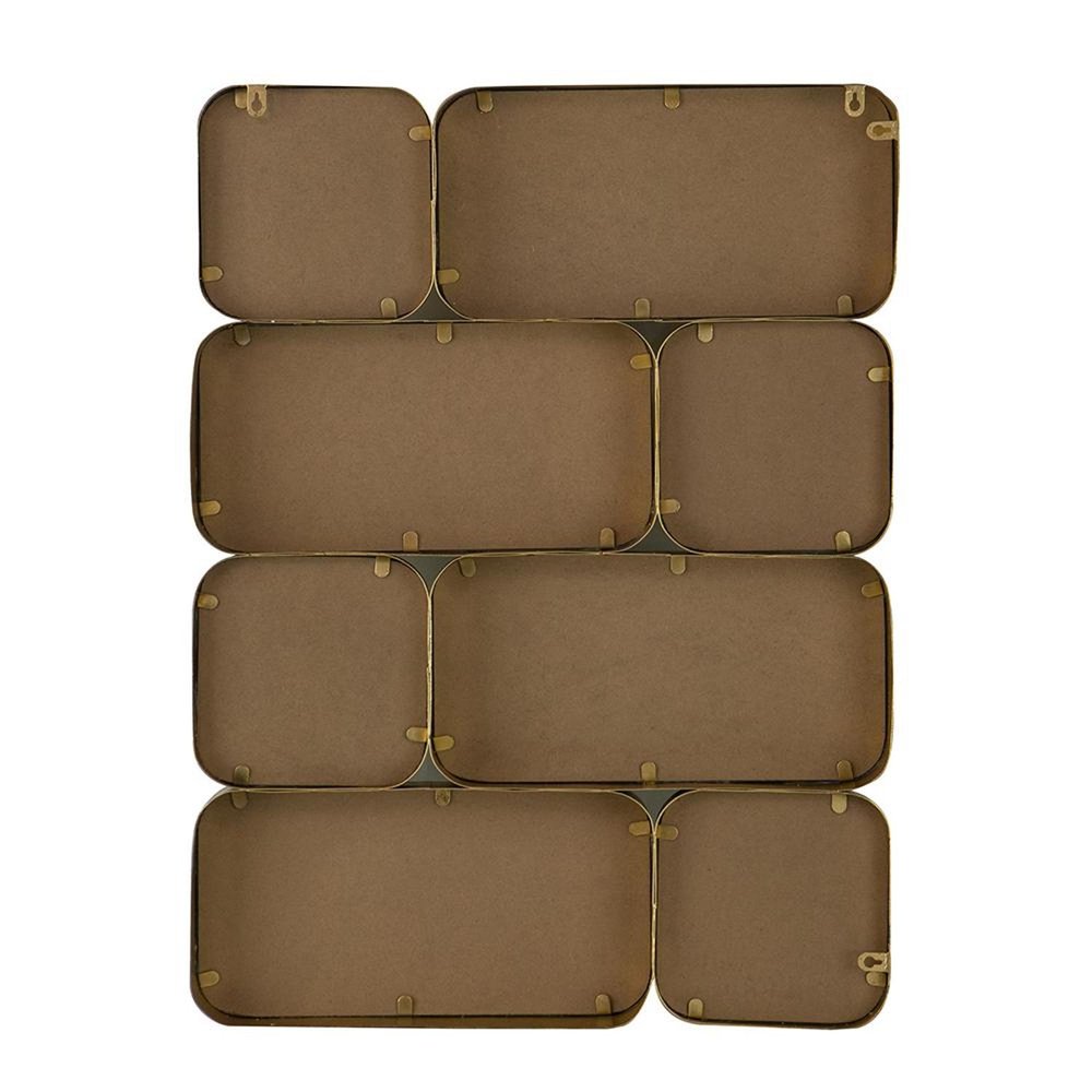 32" Gold Iron Framed Accent Mirror HomeRoots
