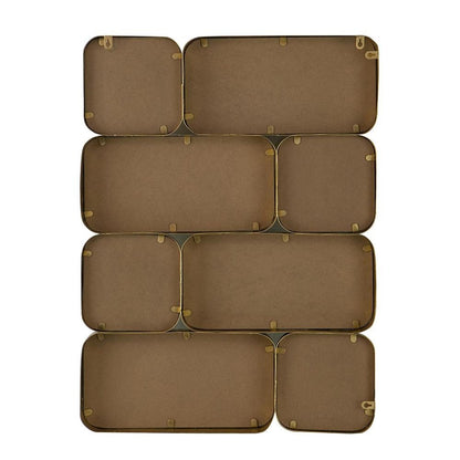 32" Gold Iron Framed Accent Mirror HomeRoots