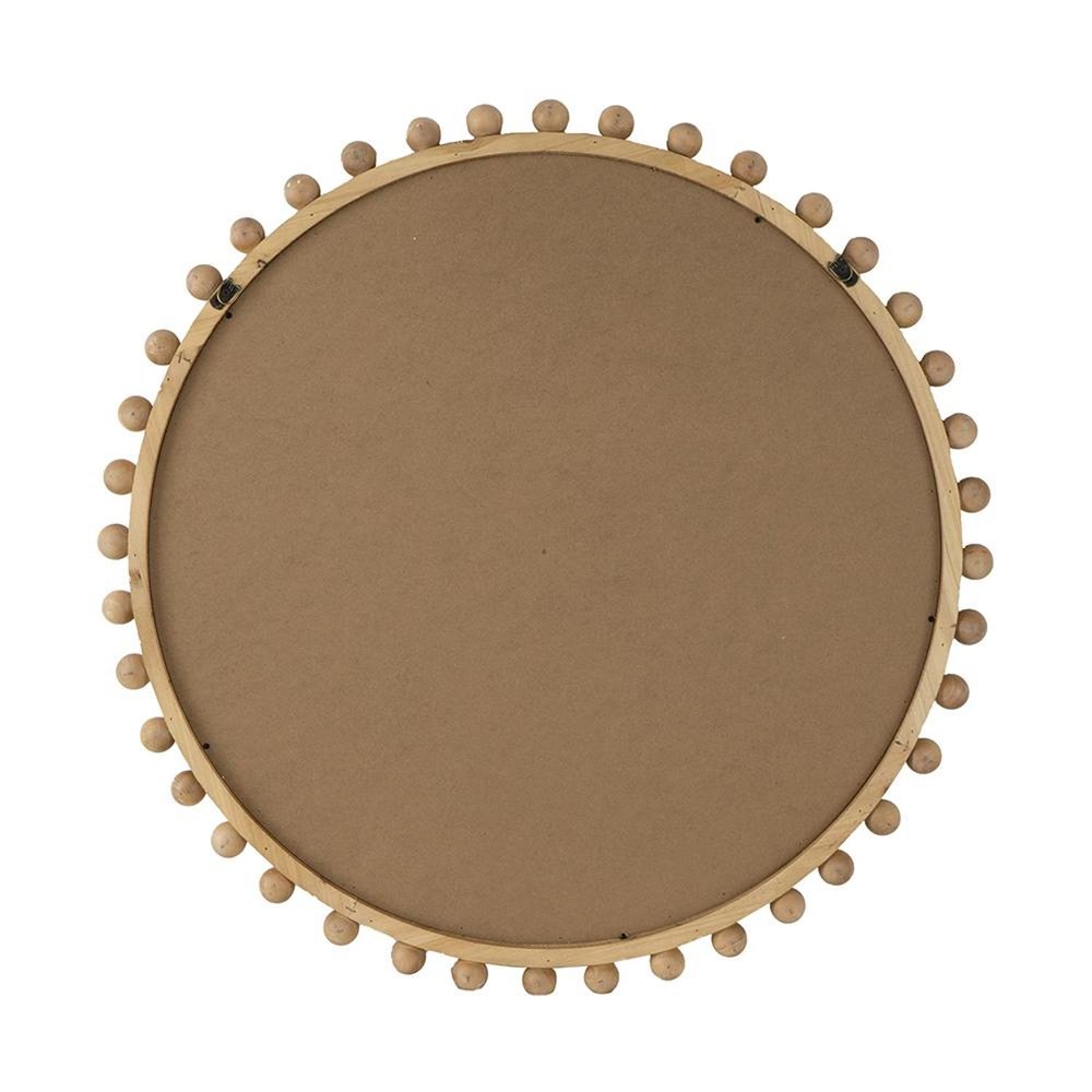 34" Brown Abstract Wood Framed Accent Mirror HomeRoots
