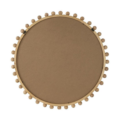 34" Brown Abstract Wood Framed Accent Mirror HomeRoots