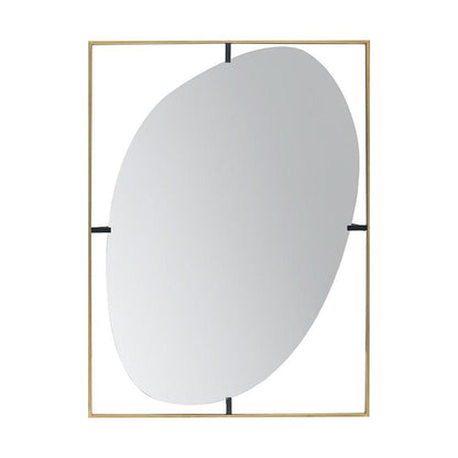 40" Gold Iron Framed Accent Mirror HomeRoots