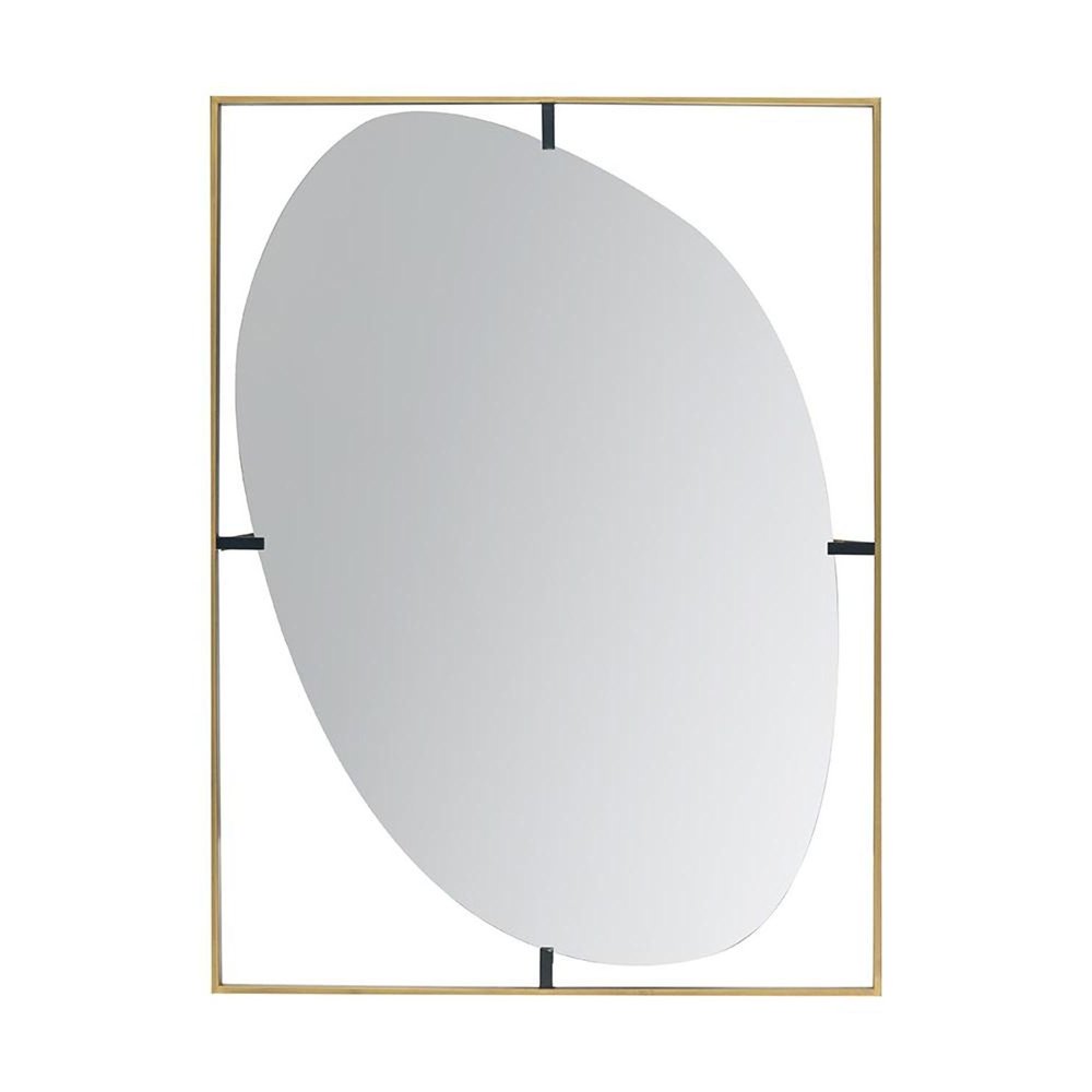 40" Gold Iron Framed Accent Mirror — view 2