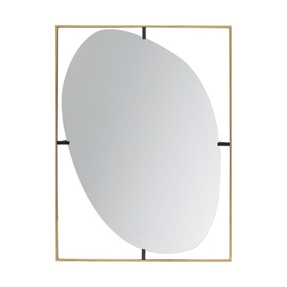 40" Gold Iron Framed Accent Mirror HomeRoots