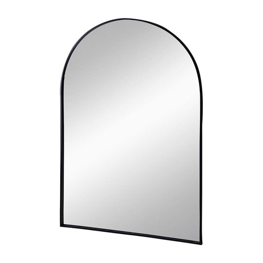 36" Black Arch Metal Framed Accent Mirror HomeRoots