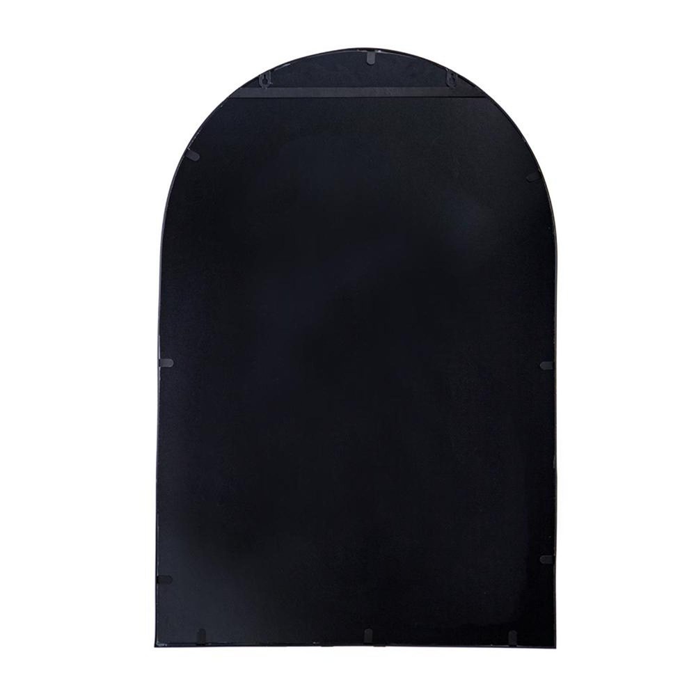 36" Black Arch Metal Framed Accent Mirror HomeRoots