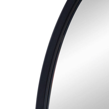 36" Black Arch Metal Framed Accent Mirror HomeRoots