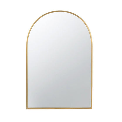 36" Gold Arch Iron Framed Accent Mirror HomeRoots