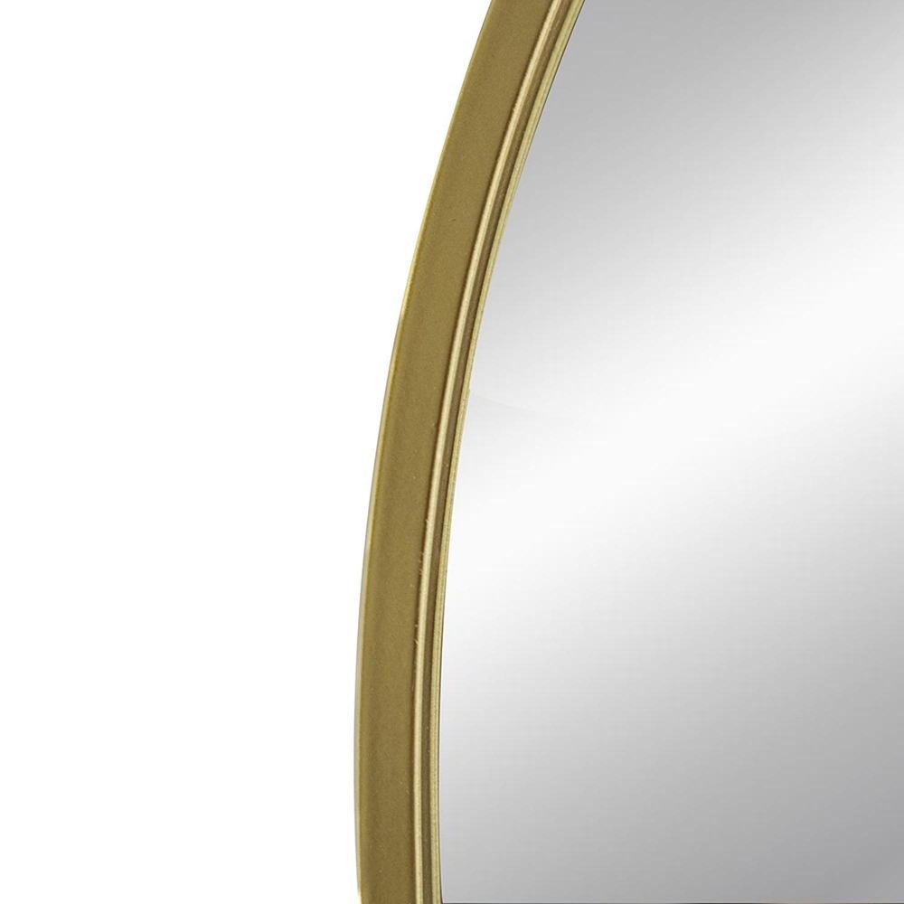 36" Gold Arch Iron Framed Accent Mirror HomeRoots