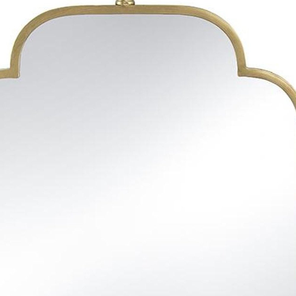 36" Gold Novelty Iron Framed Accent Mirror — view 3