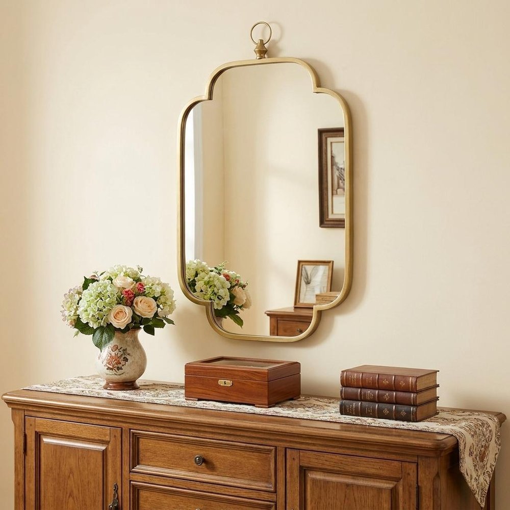 36" Gold Novelty Iron Framed Accent Mirror — view 5