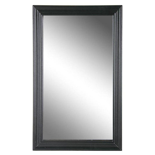 26" Black Beveled Lines Framed Accent Mirror HomeRoots
