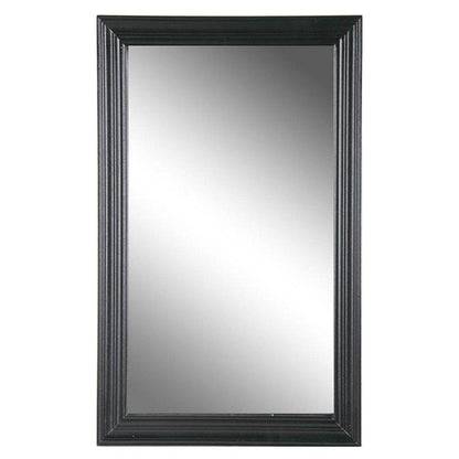 26" Black Beveled Lines Framed Accent Mirror HomeRoots