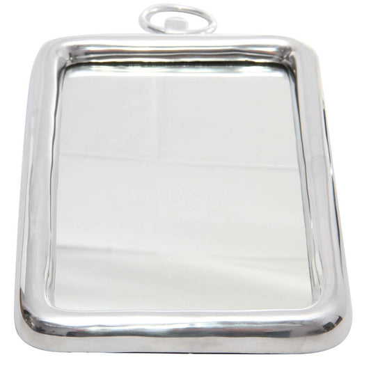 18" Silver Aluminum Framed Accent Mirror HomeRoots