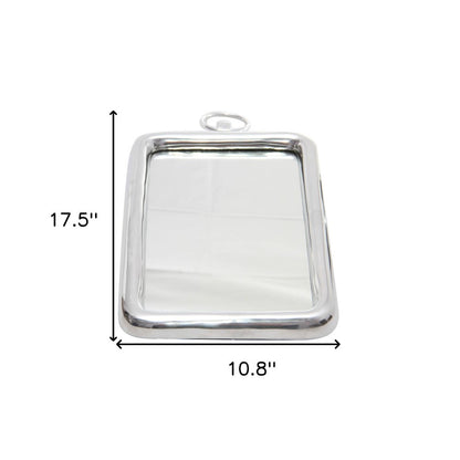 18" Silver Aluminum Framed Accent Mirror HomeRoots