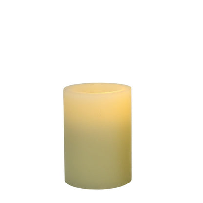 4" Ivory Flameless Pillar Candle HomeRoots