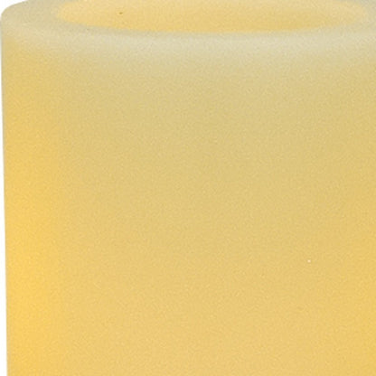 6" Ivory Flameless Pillar Candle HomeRoots