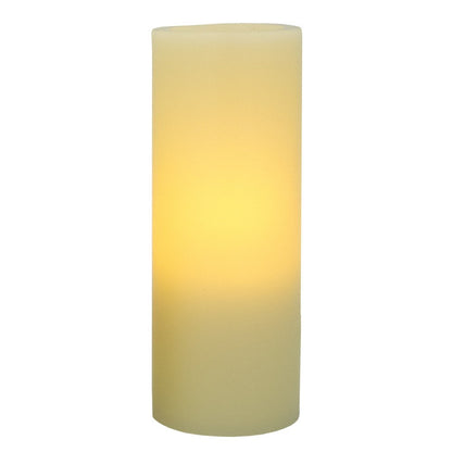 5" Ivory Flameless Pillar Candle HomeRoots