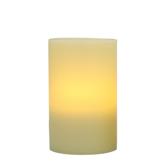 6" Ivory Flameless Pillar Candle