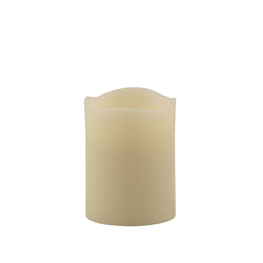 4" Ivory Flameless Pillar Candle