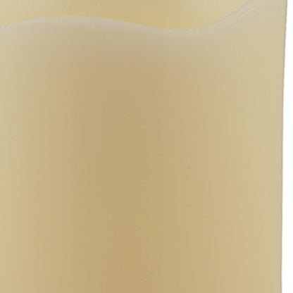 6" Ivory Flameless Pillar Candle HomeRoots