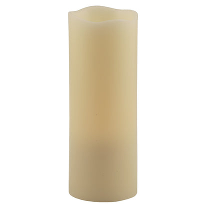 8" Ivory Flameless Pillar Candle