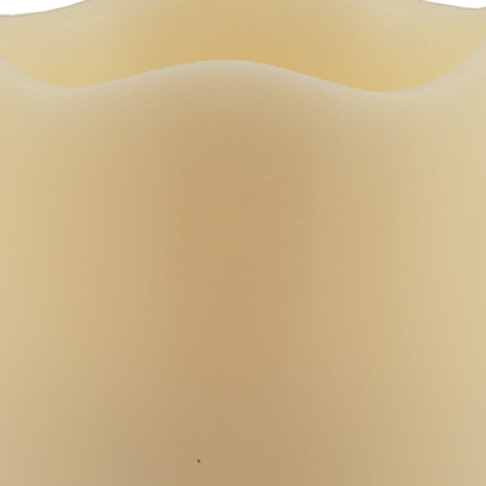 5" Ivory Flameless Pillar Candle