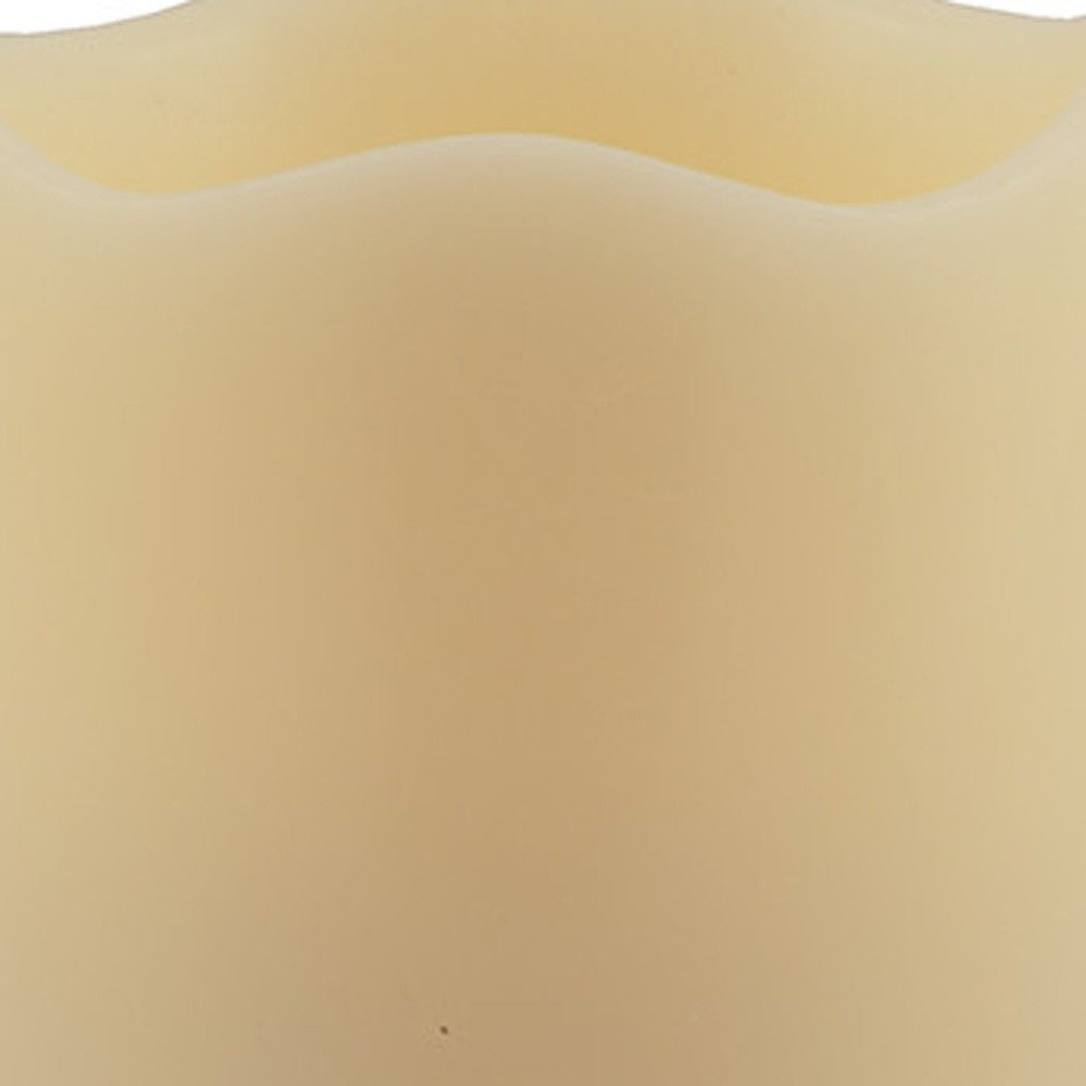 5" Ivory Flameless Pillar Candle HomeRoots