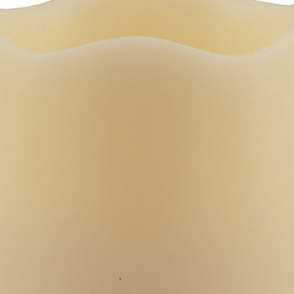 5" Ivory Flameless Pillar Candle HomeRoots