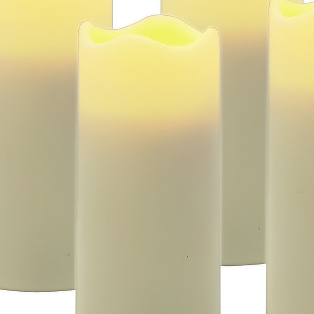 Set of Four Ivory Flameless Votive Candle HomeRoots