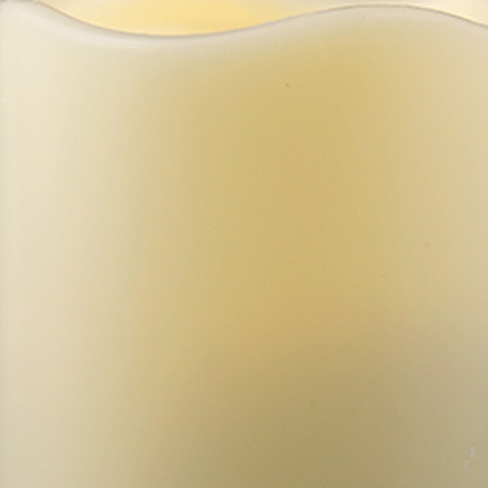 4" Ivory Flameless Indoor Outdoor Pillar Candle — view 5