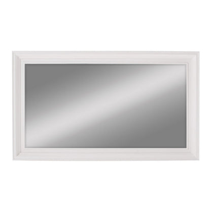 28" White Solid Wood Framed Full Length Hanging Mirror HomeRoots