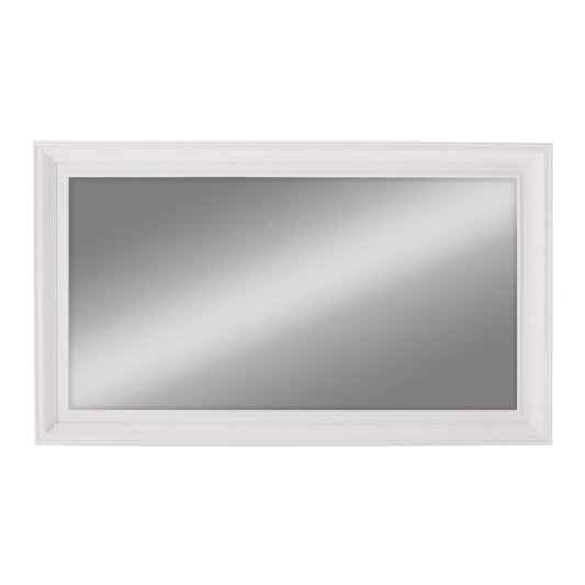 28" White Solid Wood Framed Full Length Hanging Mirror HomeRoots
