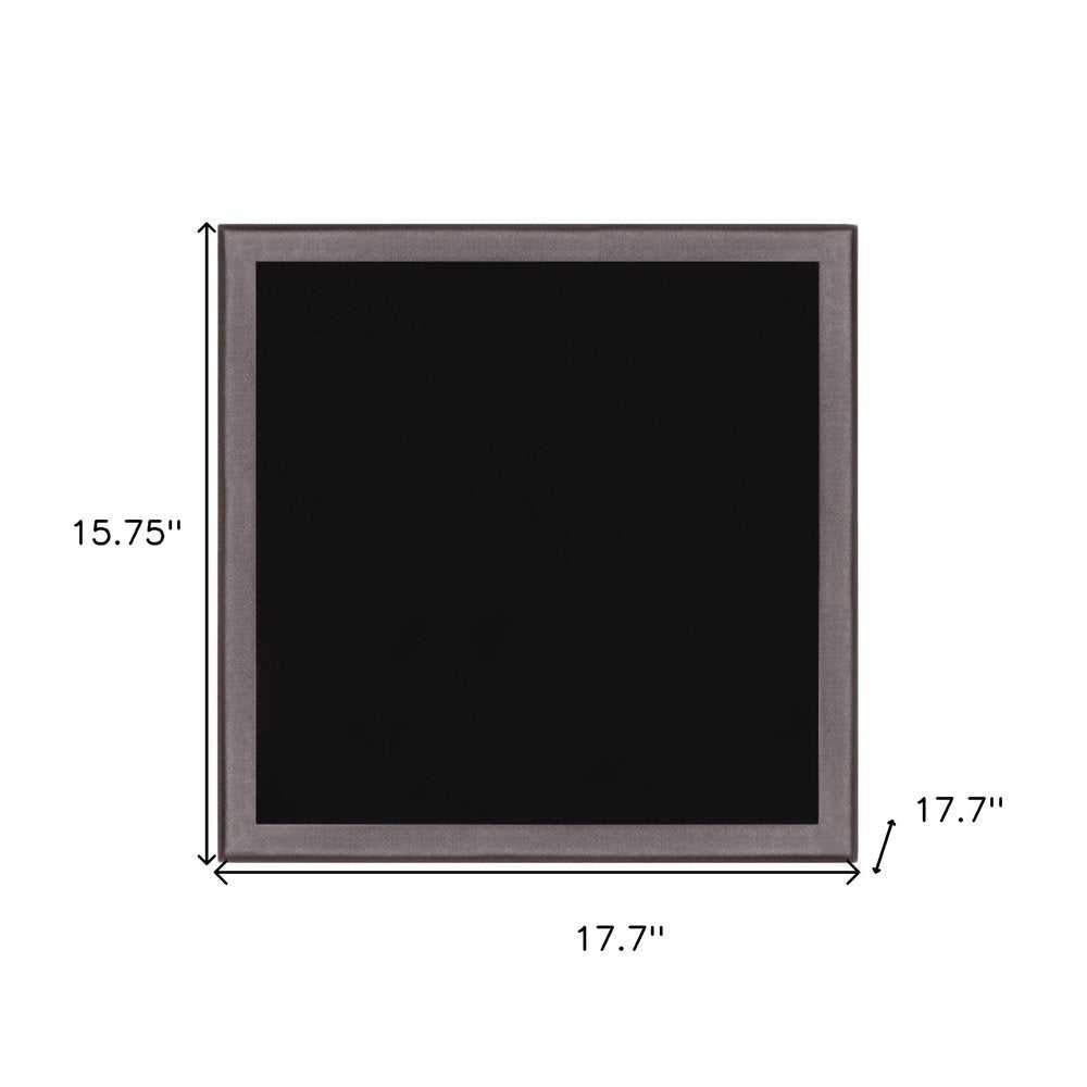 18" Black Square Glass Outdoor Side Table HomeRoots