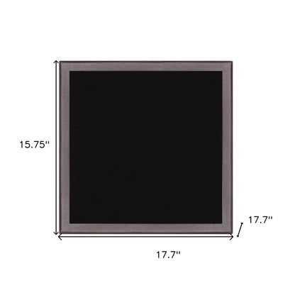 18" Black Square Glass Outdoor Side Table HomeRoots