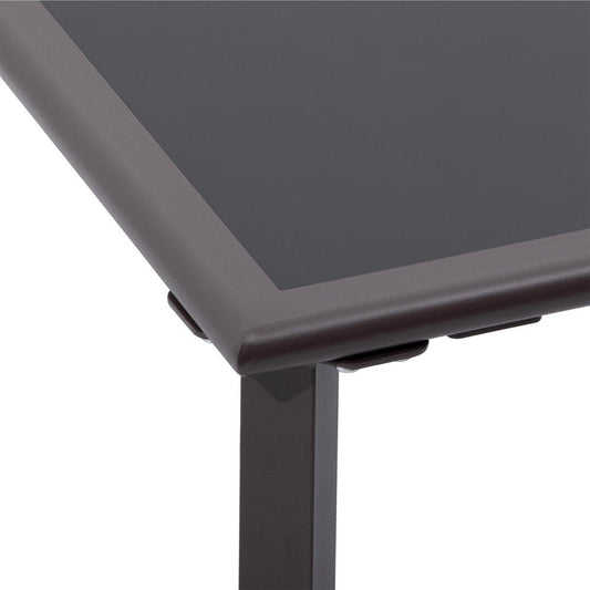 18" Black Square Glass Outdoor Side Table HomeRoots