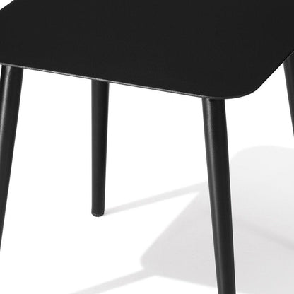 16" Gray Square Metal Outdoor Side Table HomeRoots