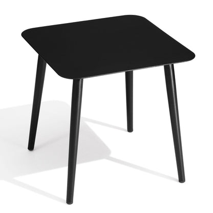 16" Gray Square Metal Outdoor Side Table HomeRoots