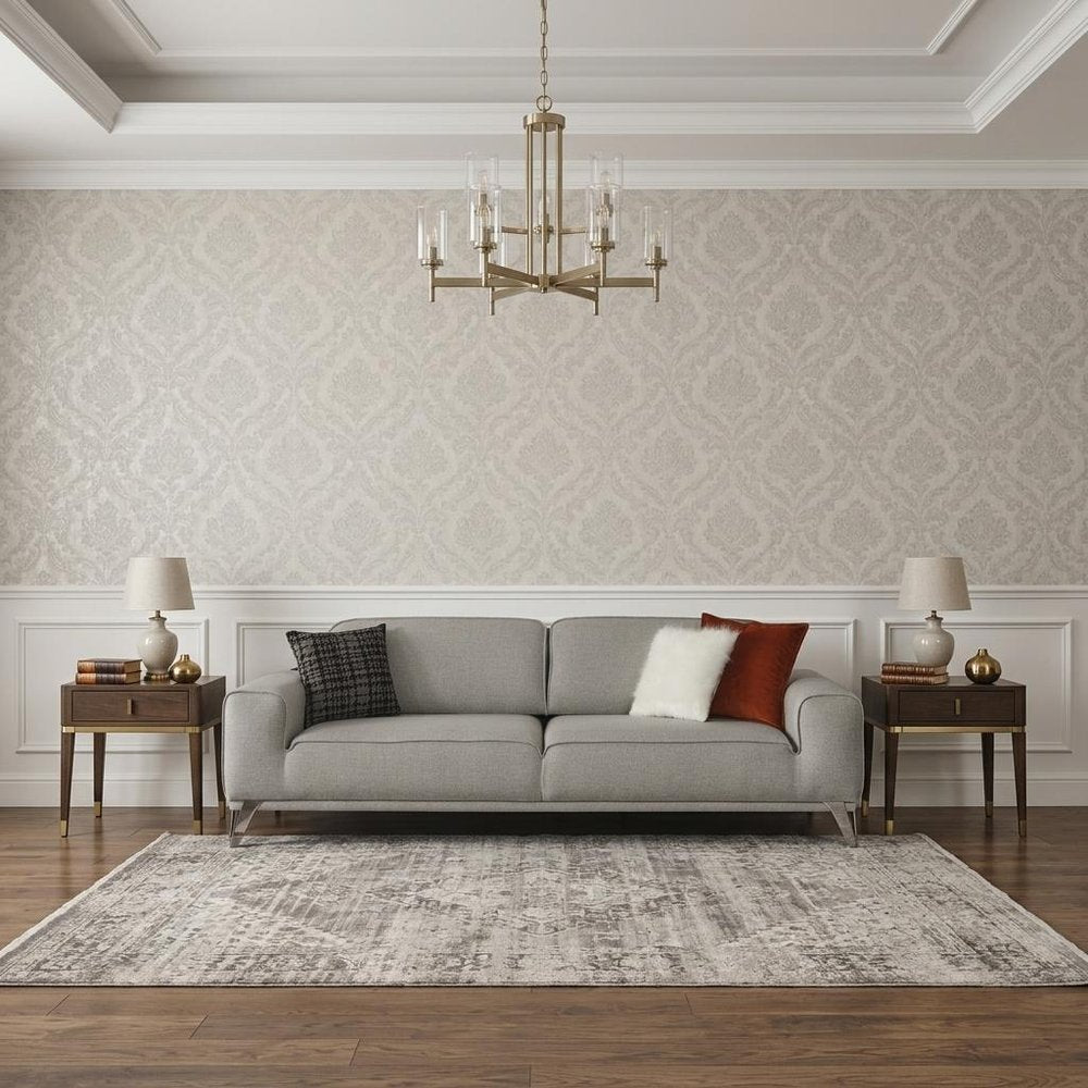 90" Light Gray Linen Sleeper Sofa With Toss Pillows HomeRoots