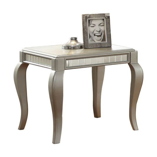 24" Champagne End Table - FurniFindUSA