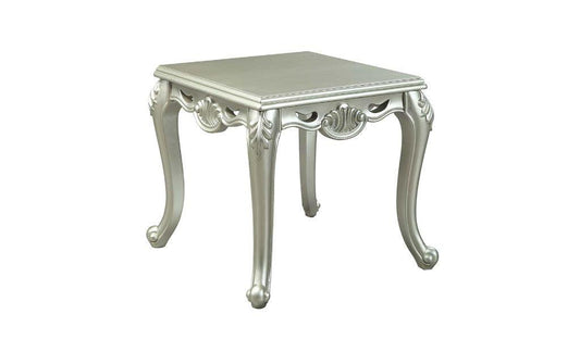 24" Champagne Manufactured Wood Square End Table - FurniFindUSA