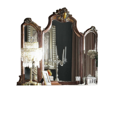 45" Irregular Dresser Wood Mirror