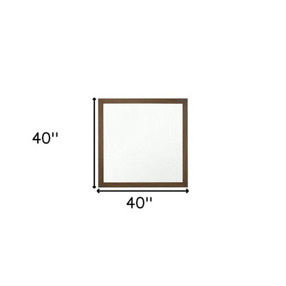 40" Square Wood Framed Accent Mirror HomeRoots