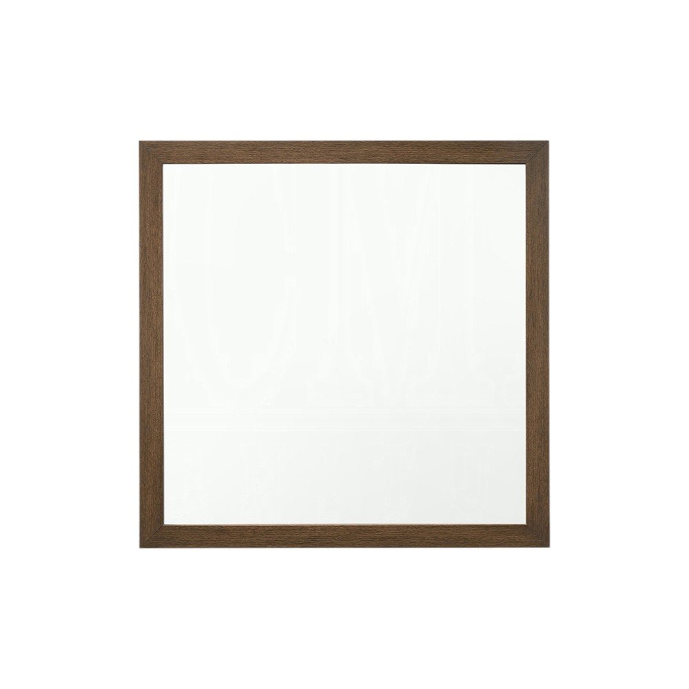 40" Square Wood Framed Accent Mirror HomeRoots